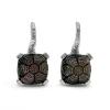 Stephen Dweck Carventurous Hand Carved Mother of Pearl Earrings in Sterling Silver< Earrings