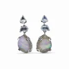 Stephen Dweck Galactical Moonstone Natural Quartz and Mother of Pearl Drop Earrings in Sterling Silver< Earrings