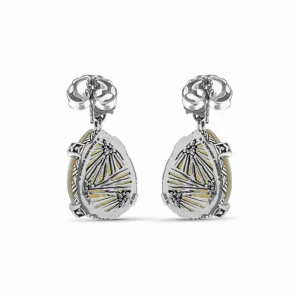 Stephen Dweck Galactical Moonstone Natural Quartz and Mother of Pearl Drop Earrings in Sterling Silver< Earrings
