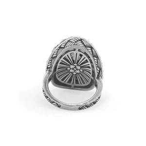Stephen Dweck Garden of Stephen Black Spinel Pave Ring in Sterling Silver< Rings