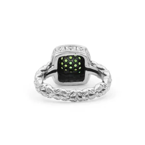 Stephen Dweck Garden of Stephen Chrome Diopside Ring in Sterling Silver< Rings
