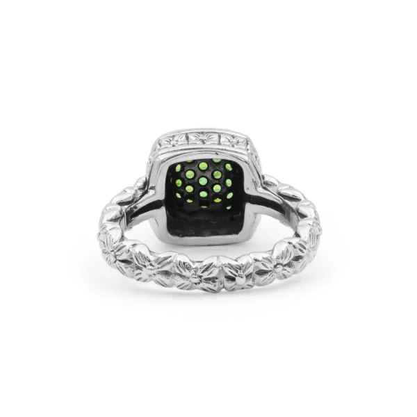Stephen Dweck Garden of Stephen Chrome Diopside Ring in Sterling Silver< Rings