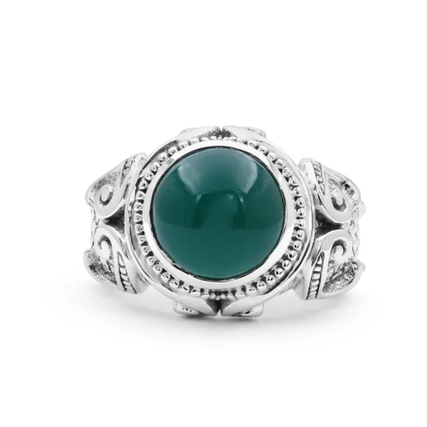 Stephen Dweck Garden of Stephen 7.72ct Green Onyx Ring in Sterling Silver< Rings