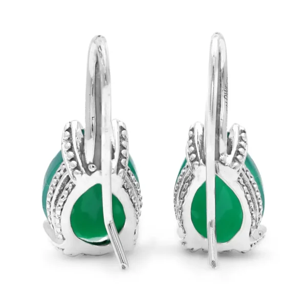 Stephen Dweck Garden of Stephen 10.45ct Green Onyx Earrings in Sterling Silver< Earrings