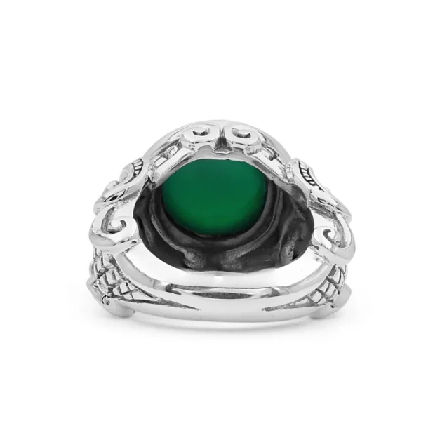 Stephen Dweck Garden of Stephen 7.72ct Green Onyx Ring in Sterling Silver< Rings