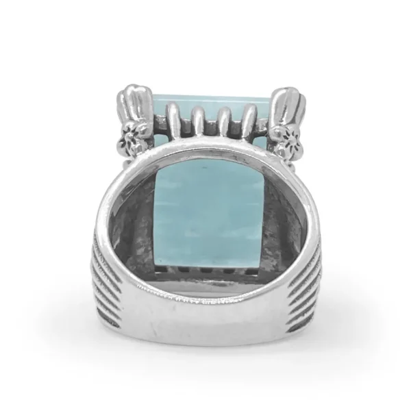 Stephen Dweck Garden of Stephen Faceted Aquamarine Ring in Sterling Silver< Rings