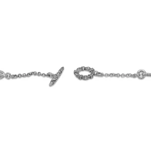 Stephen Dweck Garden of Stephen Green Agate Link Chain Necklace in Sterling Silver< Necklace