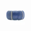 Stephen Dweck Garden of Stephen Lapis Slip-On Bracelet with Flower Engraved Sterling Silver Spacers< Bracelets
