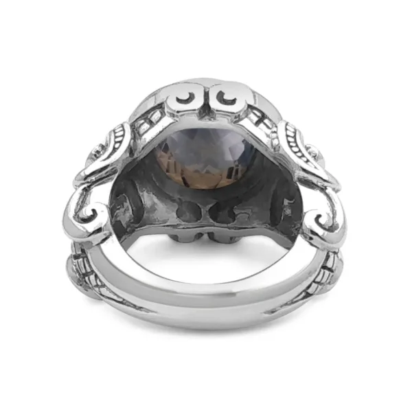 Stephen Dweck Garden of Stephen 12MM Round Smoky Qtz Gemstone Ring in Sterling Silver< Rings