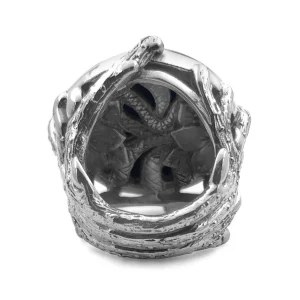 Stephen Dweck Garden of Stephen 25MM Round Smooth Cab Red Jaspar Ring in Sterling Silver< Rings