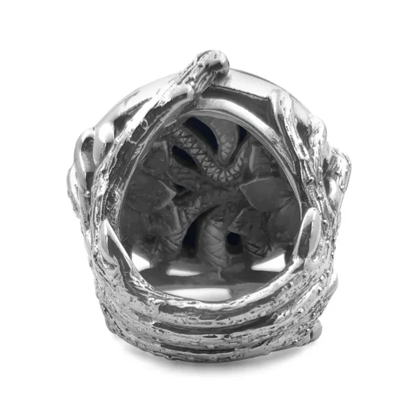 Stephen Dweck Garden of Stephen 25MM Round Smooth Cab Red Jaspar Ring in Sterling Silver< Rings