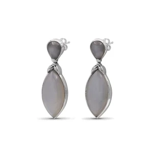 Stephen Dweck Garden of Stephen Moonstone Earring in Sterling Silver< Earrings