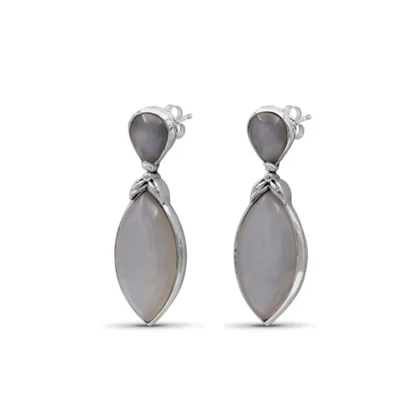 Stephen Dweck Garden of Stephen Moonstone Earring in Sterling Silver< Earrings