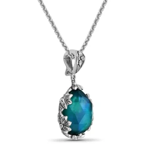 Stephen Dweck Garden of Stephen Natural Quartz and Mother of Pearl Pendant in Sterling Silver< Necklace
