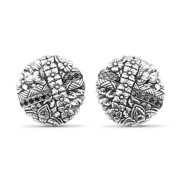 Stephen Dweck Kyoto Black Diamond 0.50ct Earrings in Sterling Silver< Earrings