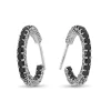 Stephen Dweck Kyoto Black Diamond 1.00ct Hoop Earrings in Sterling Silver< Earrings