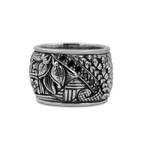 Stephen Dweck Kyoto Black Diamond 0.40ct Ring in Sterling Silver< Rings