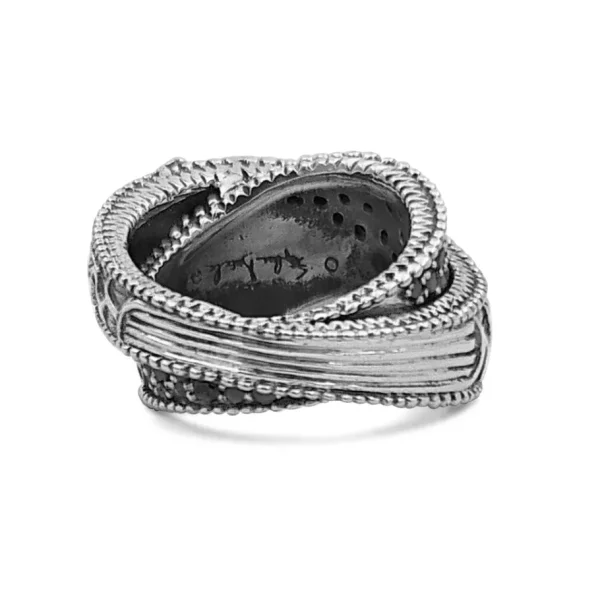 Stephen Dweck Kyoto Black Diamond 1.40ct Ring in Sterling Silver< Rings
