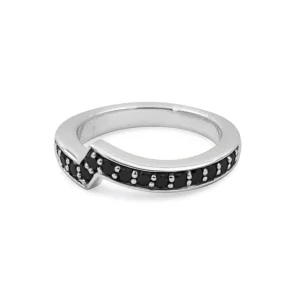 Stephen Dweck Kyoto Black Diamond 1.00ct Ring in Sterling Silver< Rings
