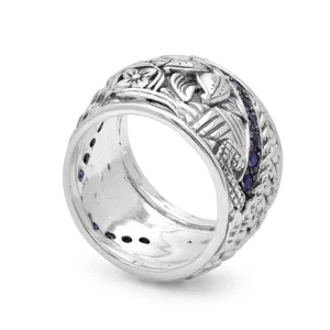 Stephen Dweck Kyoto Blue Sapphire 0.70ct Ring in Sterling Silver< Rings