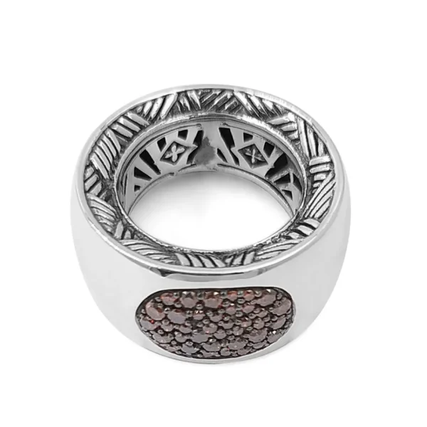 Stephen Dweck Kyoto 0.75ct Champagne Diamond Dome Ring in Sterling Silver< Rings