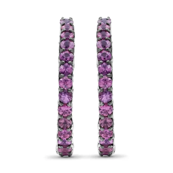 Stephen Dweck Kyoto 1.90ct Pink Sapphire Earrings in Sterling Silver< Earrings