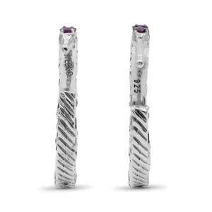 Stephen Dweck Kyoto 1.90ct Pink Sapphire Earrings in Sterling Silver< Earrings