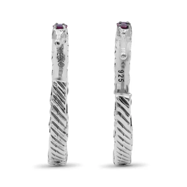 Stephen Dweck Kyoto 1.90ct Pink Sapphire Earrings in Sterling Silver< Earrings