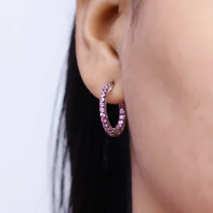 Stephen Dweck Kyoto 1.90ct Pink Sapphire Earrings in Sterling Silver< Earrings