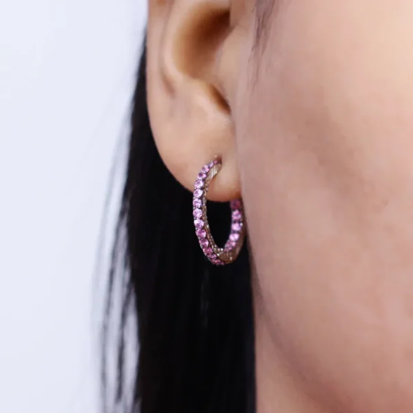 Stephen Dweck Kyoto 1.90ct Pink Sapphire Earrings in Sterling Silver< Earrings