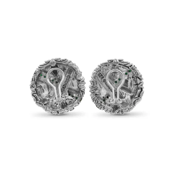 Stephen Dweck Kyoto Emerald Earrings in Sterling Silver< Earrings