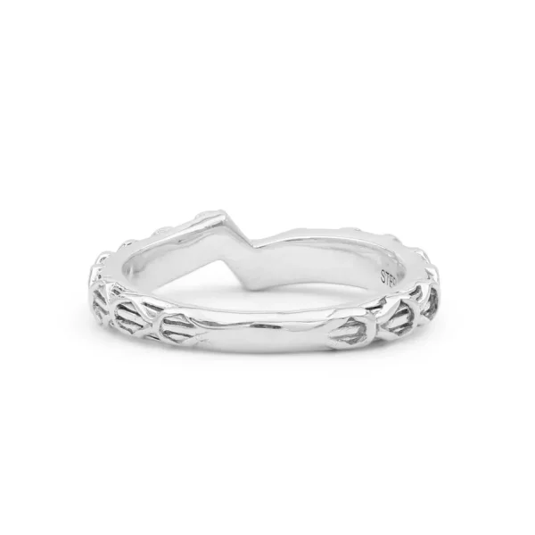 Stephen Dweck Kyoto Engraved Band in Sterling Silver< Rings