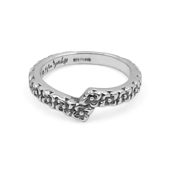 Stephen Dweck Kyoto Engraved Band Ring in Sterling Silver< Rings
