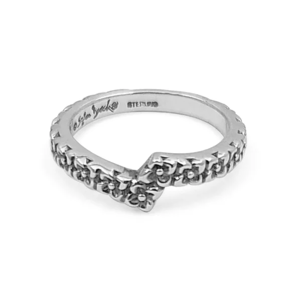 Stephen Dweck Kyoto Engraved Band Ring in Sterling Silver< Rings