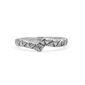 Stephen Dweck Kyoto Engraved Sterling Silver Band< Rings
