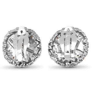 Stephen Dweck Kyoto Orange Sapphire 0.90ct Earrings in Sterling Silver< Earrings