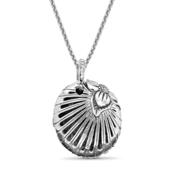 Stephen Dweck Kyoto Orange Sapphire 0.55ct Pendant in Sterling Silver< Necklace