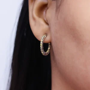 Stephen Dweck Kyoto Orange Sapphire 1.50ct Earrings in Sterling Silver< Earrings