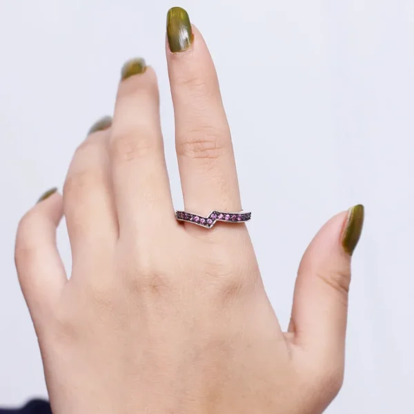 Stephen Dweck Kyoto Pink Sapphire 1.25ct Ring in Sterling Silver< Rings