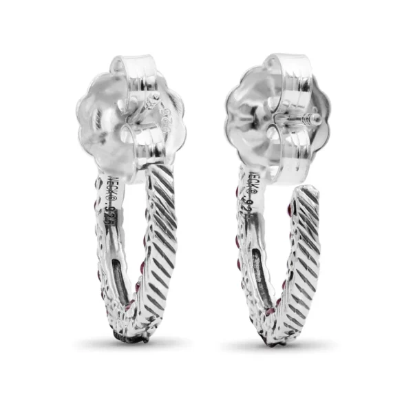 Stephen Dweck Kyoto Ruby 1.85ct Earrings in Sterling Silver< Earrings