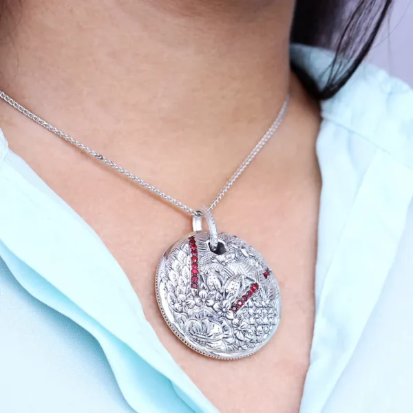 Stephen Dweck Kyoto Ruby 0.75ct Pendant Large in Sterling Silver< Necklace
