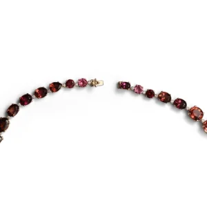Stephen Dweck Luxury Faceted and Natural Formation Pink Tourmaline 300ct and Diamond 1.00ct Necklace in 18K Gold< Necklace