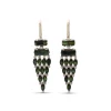 Stephen Dweck Luxury Green Tourmaline 15.25ct and Diamond 0.35ct Earring in 18K Gold< Earrings