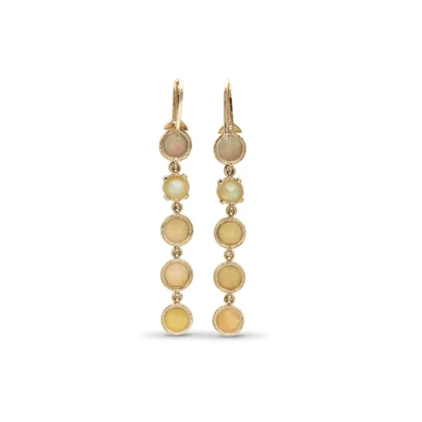 Stephen Dweck Luxury Opal 9ct and Diamond 0.30ct Earring in 18K Gold< Earrings