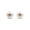 Stephen Dweck Pearlicious 10mm White Pearl and White Diamond Earring in 18K Gold< Earrings