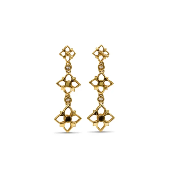 Stephen Dweck Signature White Diamond 0.20ct 7mm, 9mm, 11mm Earring in 18K Gold< Earrings