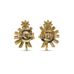 Stephen Dweck Sunray Emerald 1.05ct and Diamond 0.55ct Earring in 18K Gold< Earrings