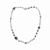 Stephen Dweck Terraquatic Pearl Amethyst and Smoky Quartz Necklace in Sterling Silver< Necklace
